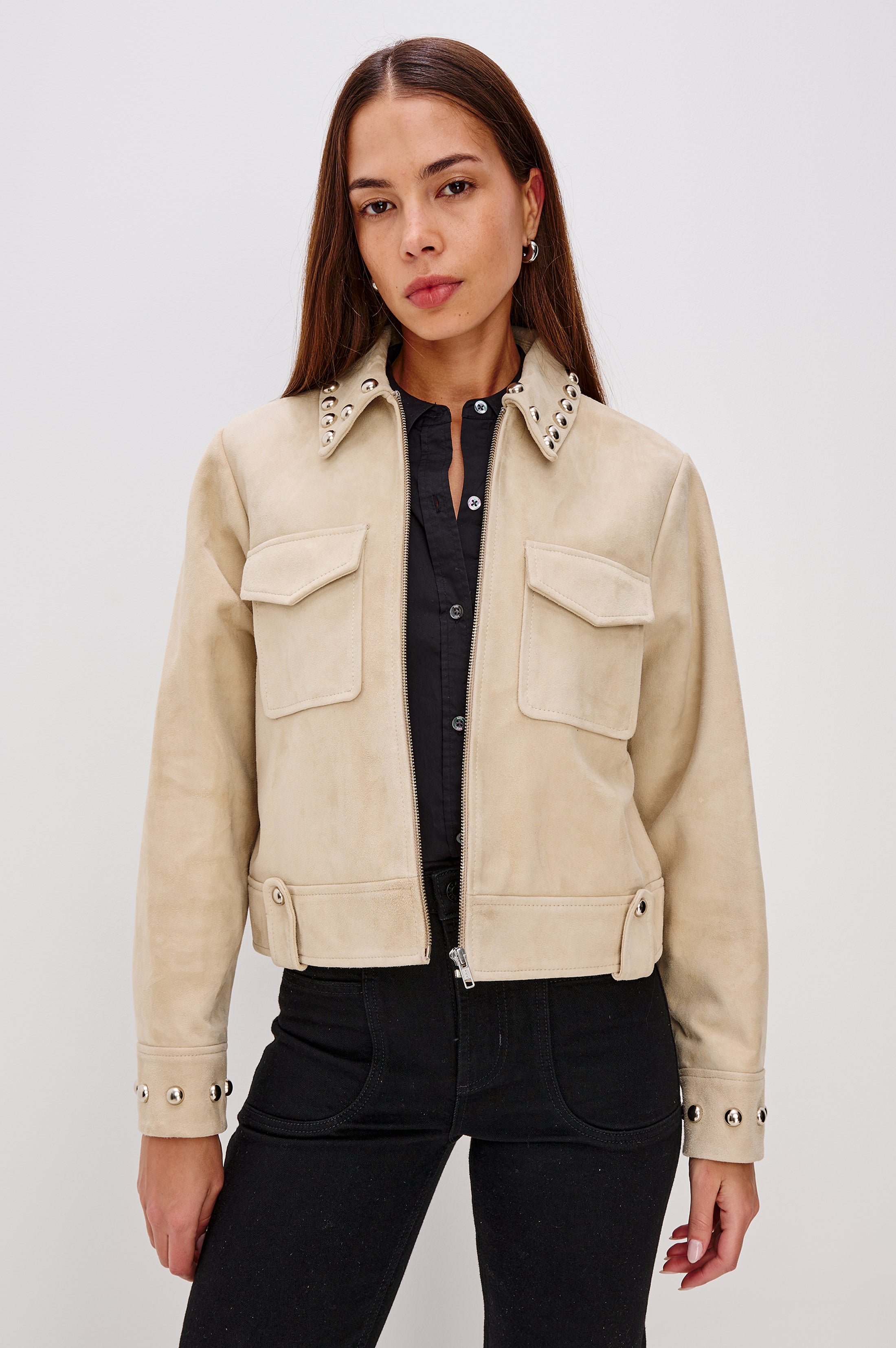 ZETA JACKET - TAUPE SUEDE – Rails