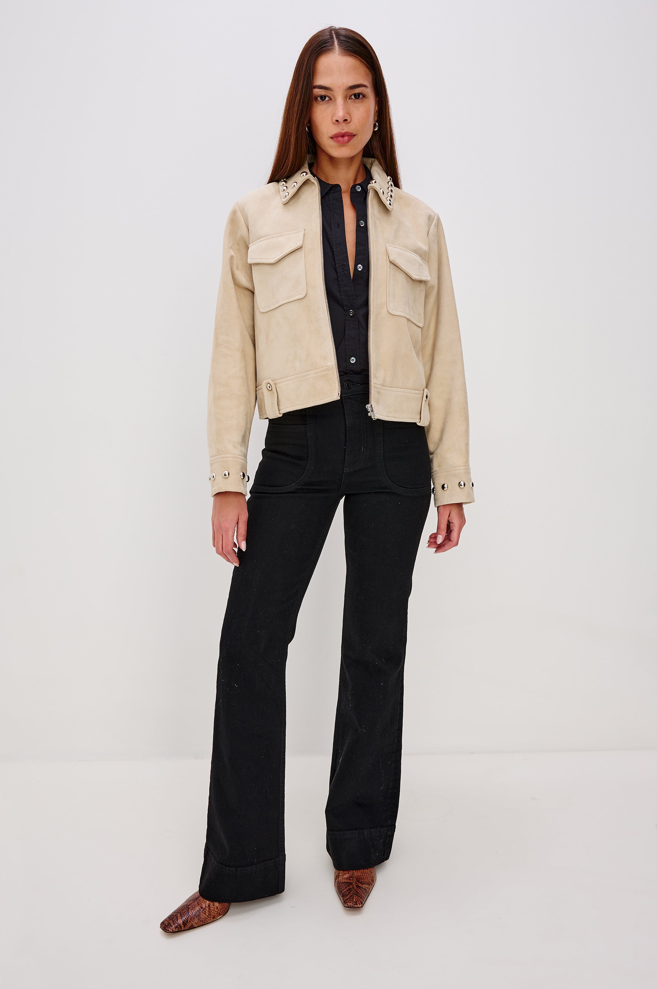 ZETA JACKET - TAUPE SUEDE – Rails