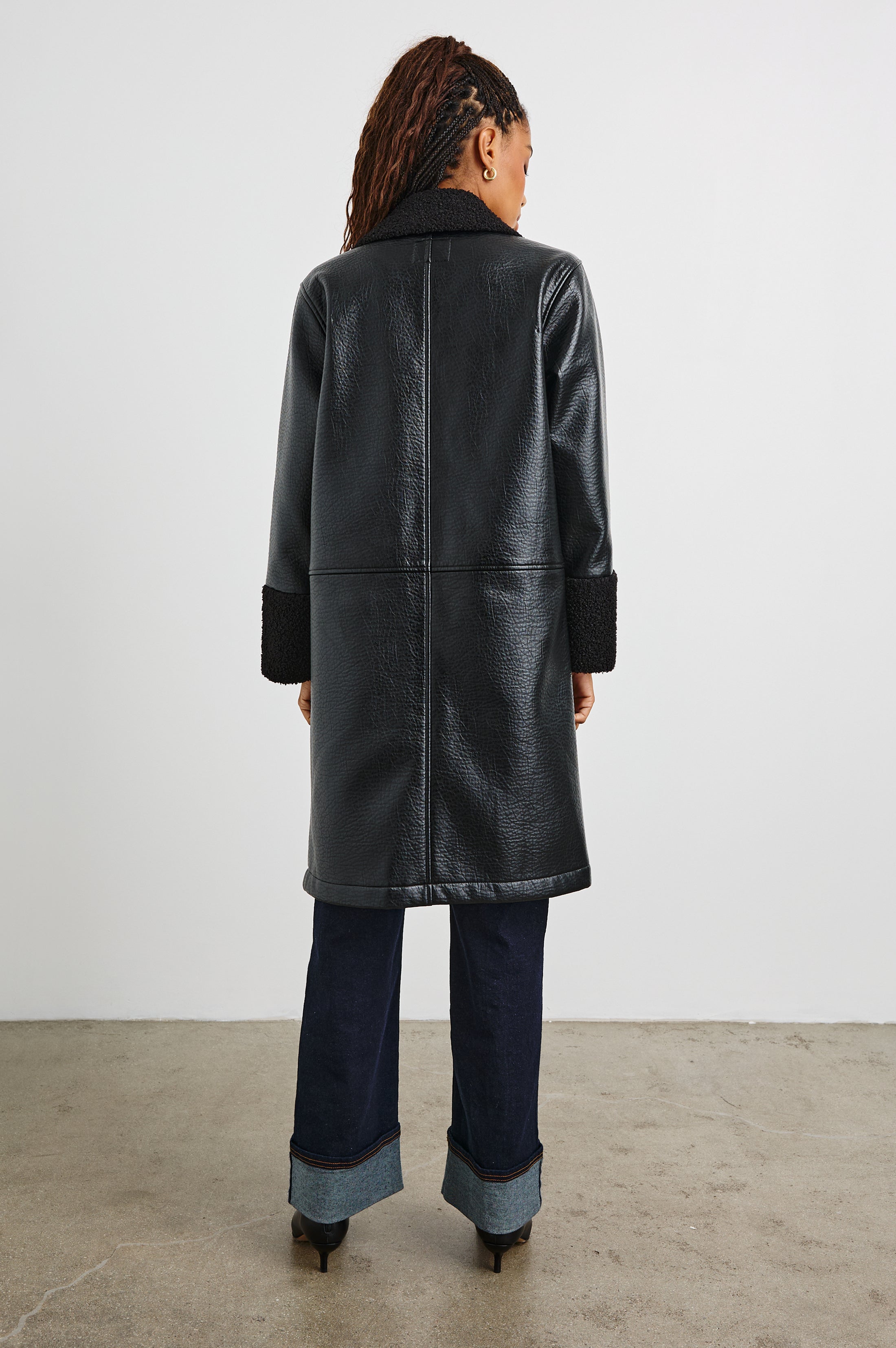 ZODIAC JACKET - BLACK SHEARLING – Rails