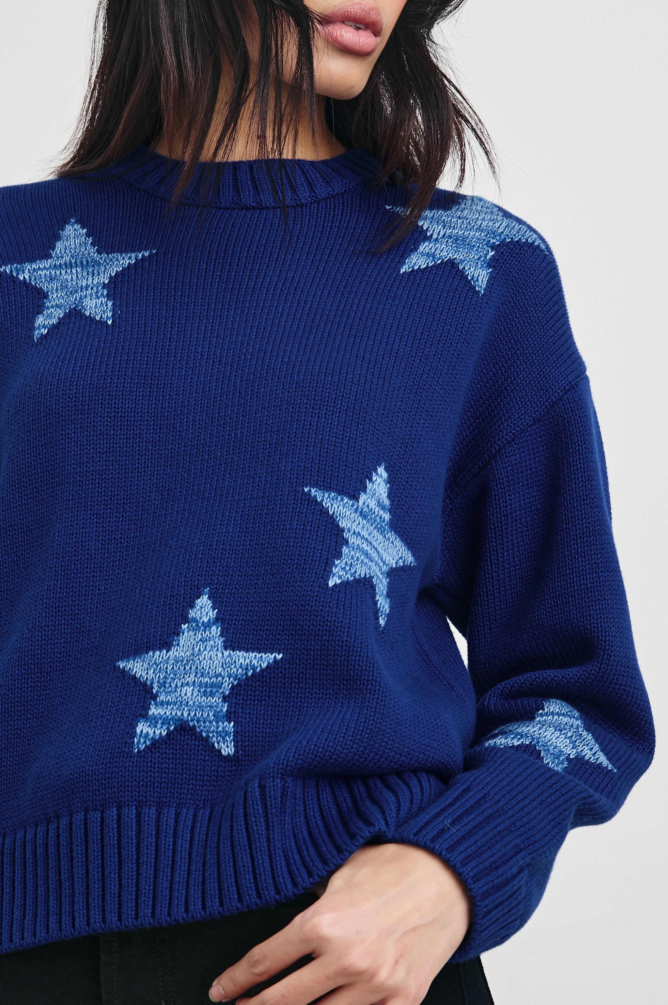 サリーですマディソンブルー ZOEY SWEATER - COBALT GALAXY – Rails