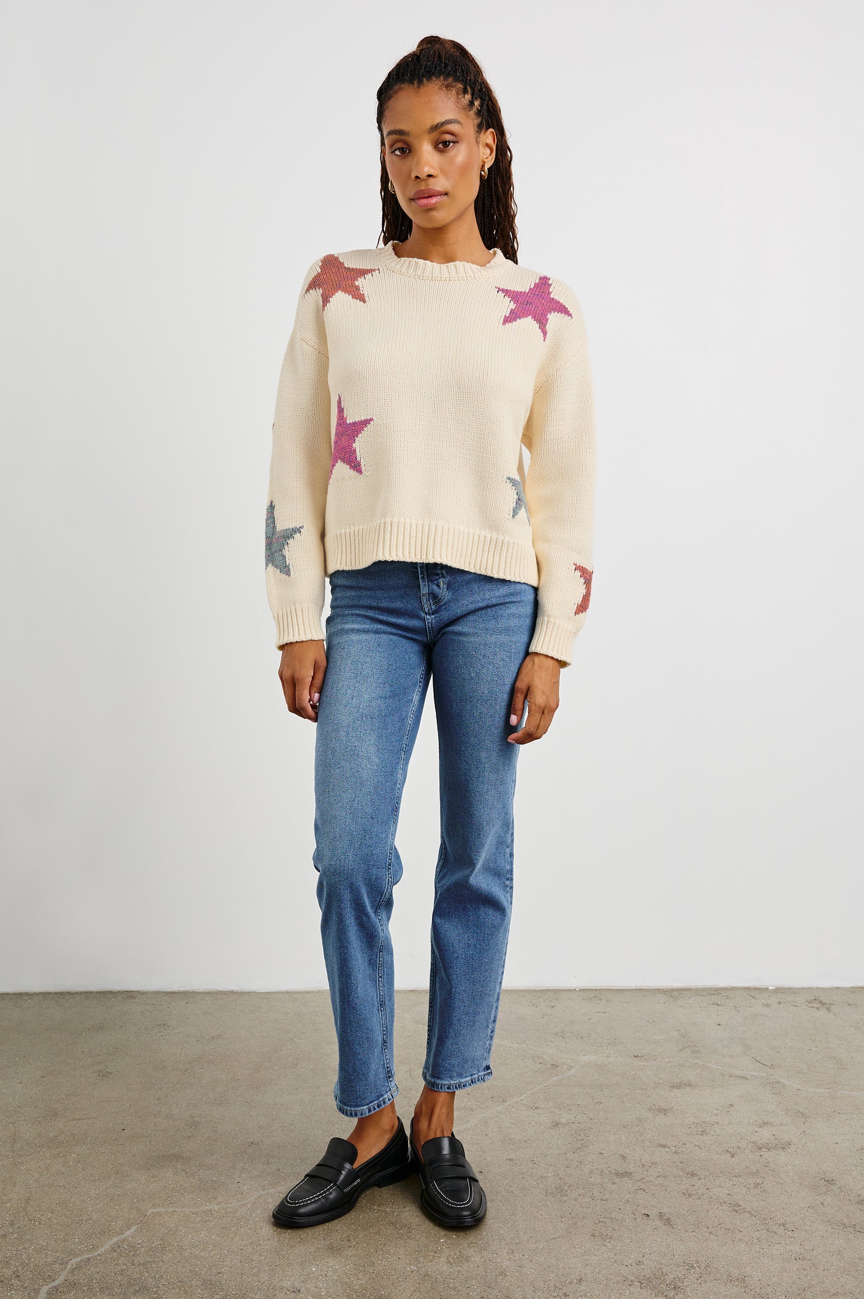 ZOEY-IVORY-RAINBOW-STARS-FULL FRONT BODY