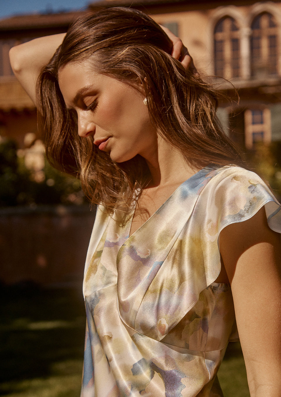 DETAIL SHOT OF TOP OF DINA DRESS