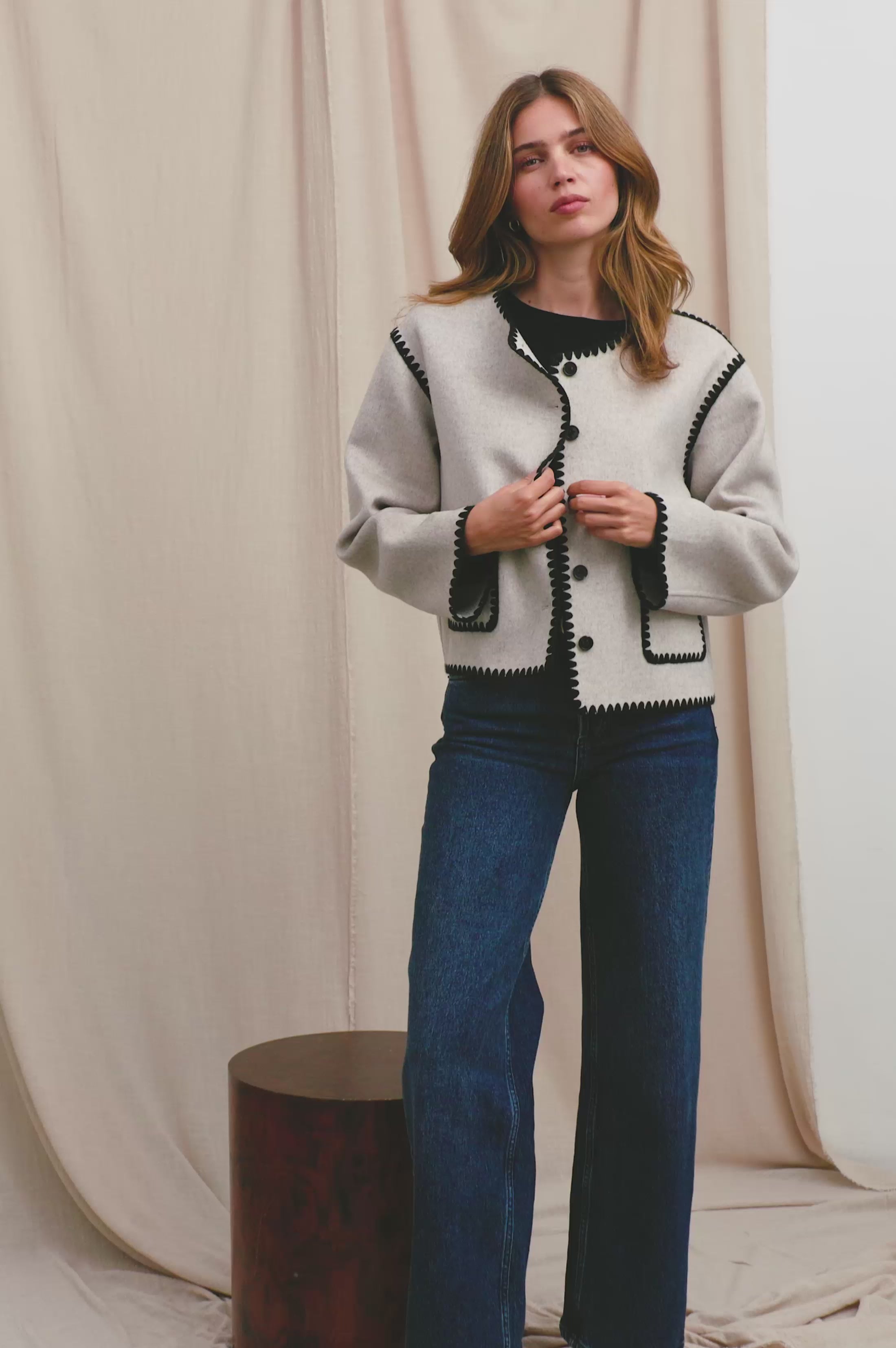 MELANIE JACKET - OATMEAL – Rails