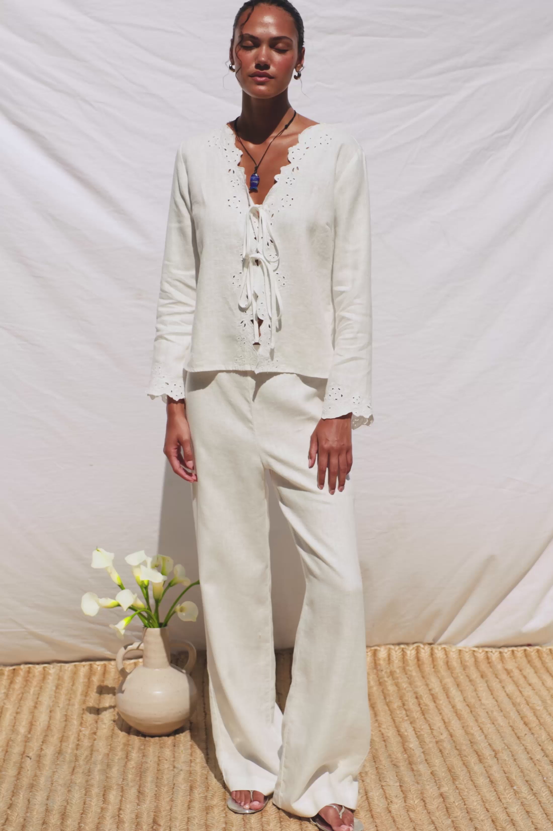 FLEUR TOP - WHITE – Rails
