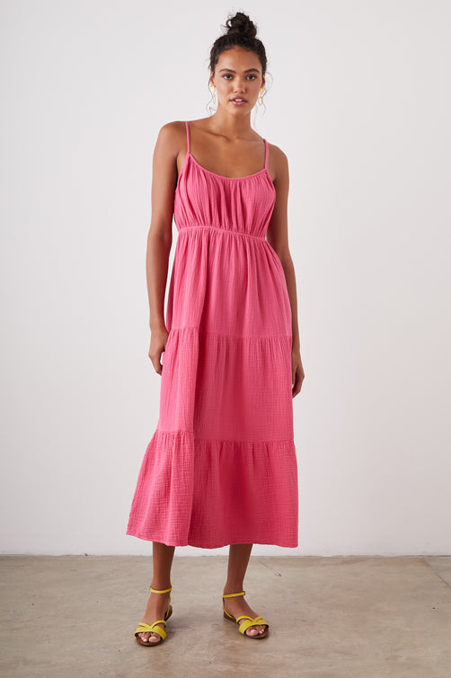 BLAKELY DRESS HIBISCUS - FRONT FULL BODY