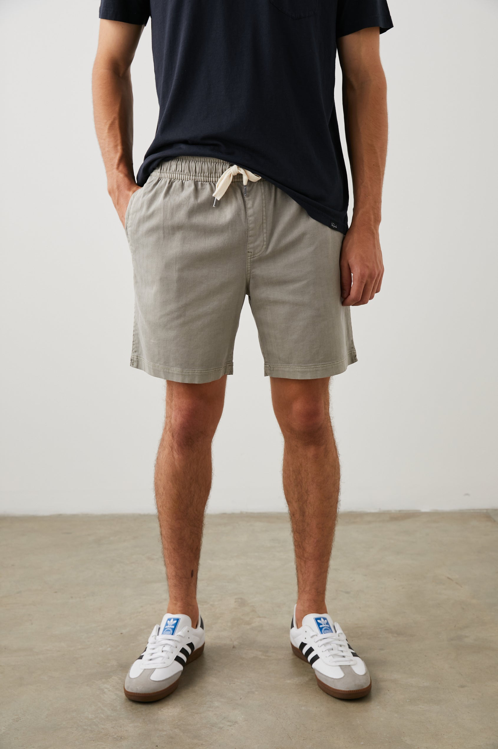 grey dress shorts mens Men's Organic Cotton Fleece Shorts, Grey