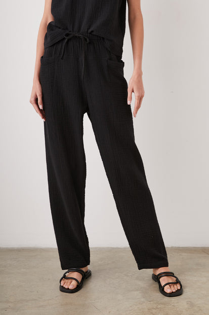 DARBY PANT BLACK - FRONT BODY