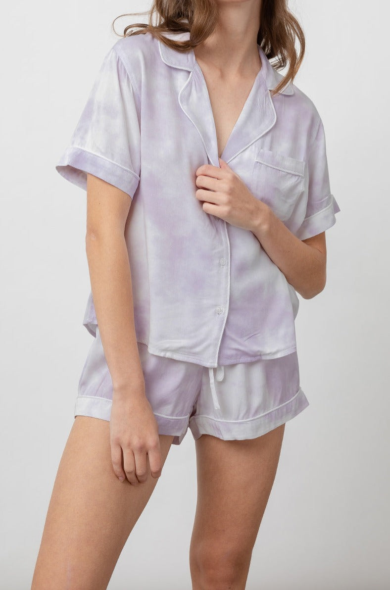 Darcie lavender tie dye - front