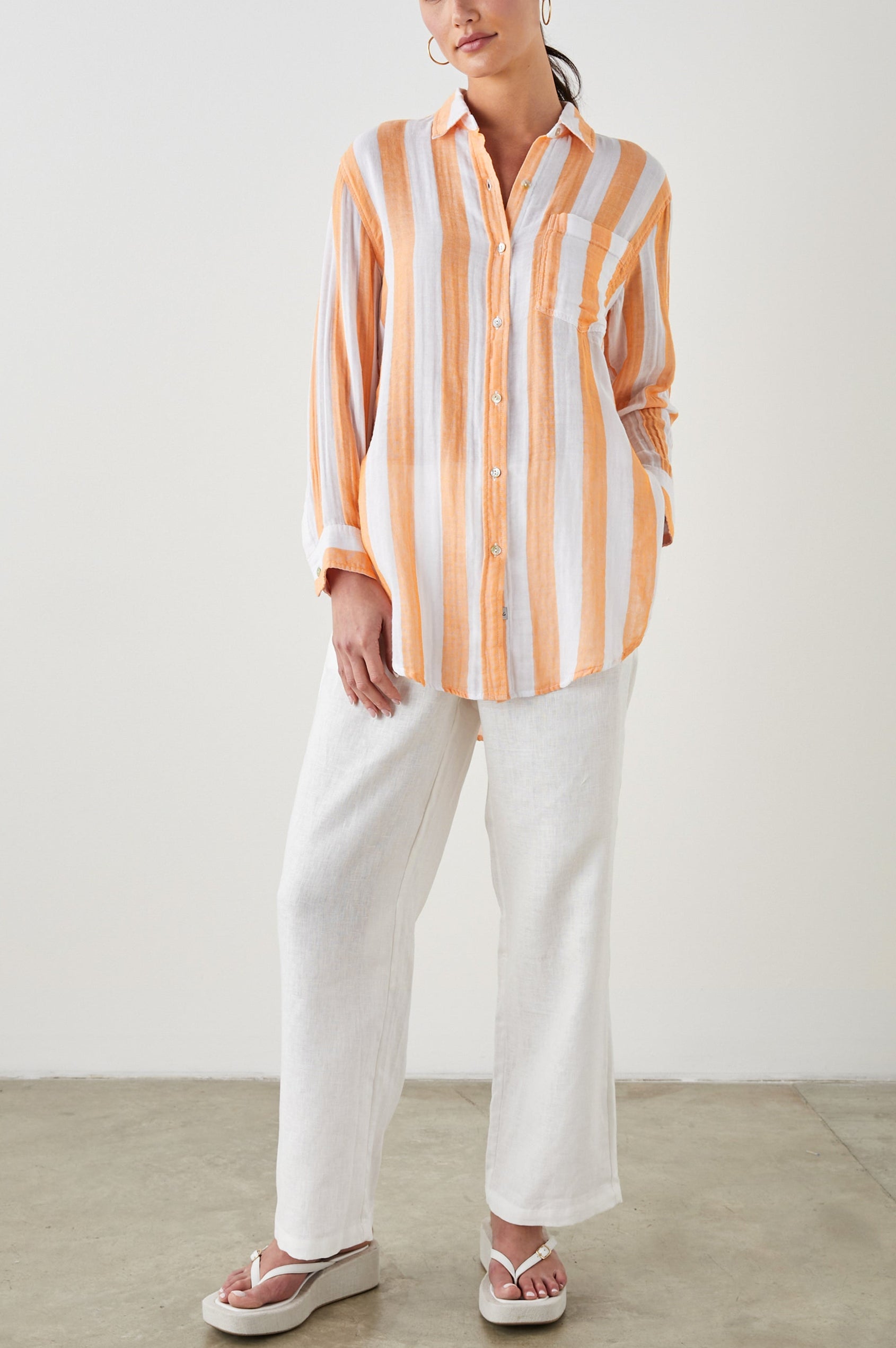 JAYLIN SHIRT ORTONA STRIPE - FULL FRONT BODY