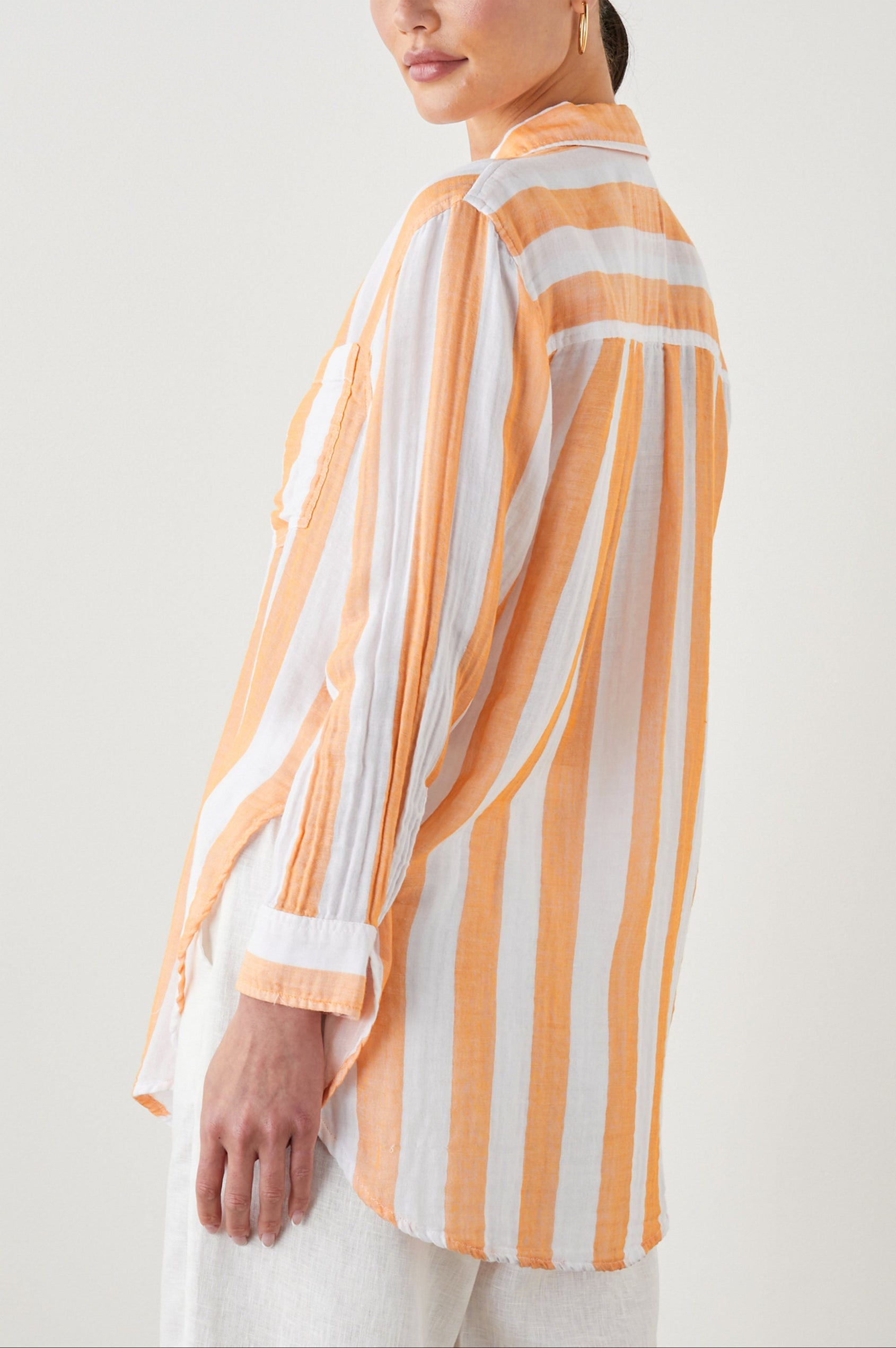JAYLIN SHIRT ORTONA STRIPE - BACK ANGLE
