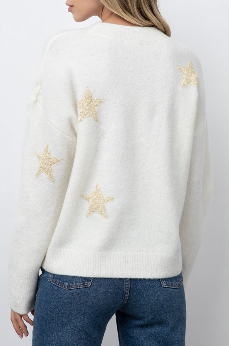 Kana White Gold Stars- back