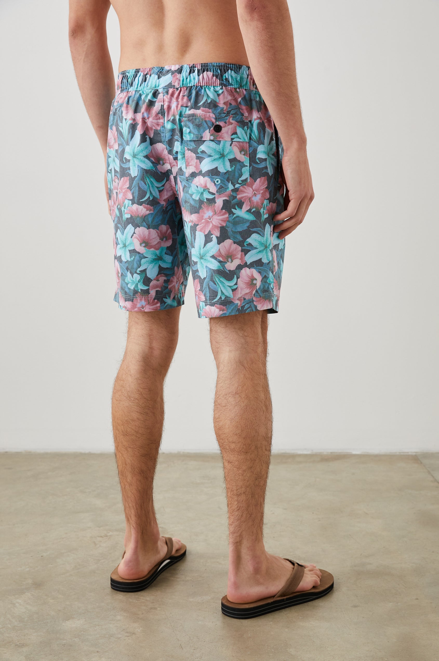 KIAN TROPICALI SHADOW SWIM SHORT - BACK