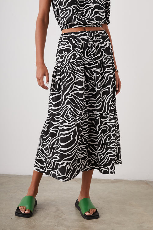 MARY SKIRT - CONTOUR LINES - FRONT