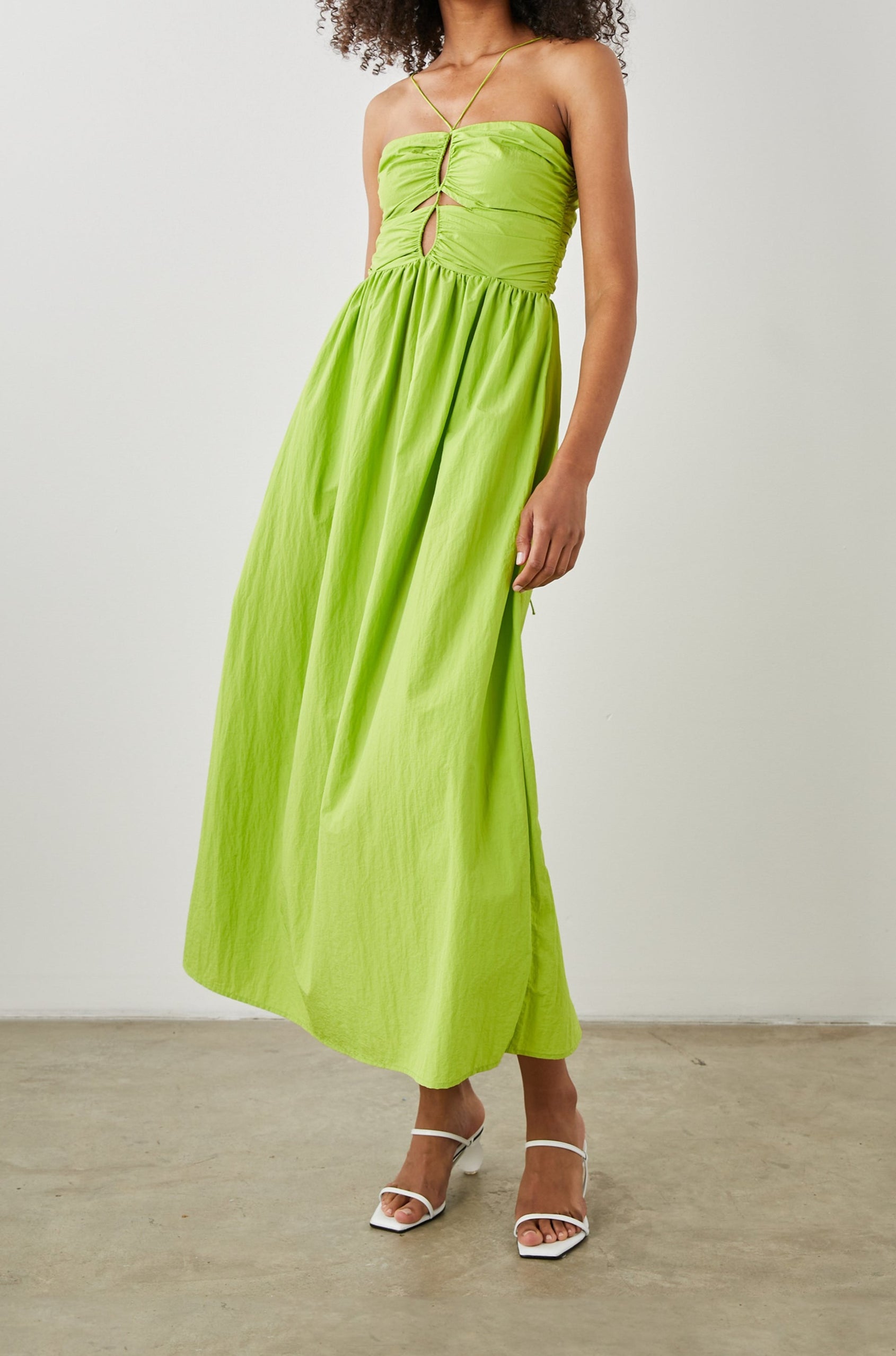 SILVIA DRESS BANANA LEAF Rails