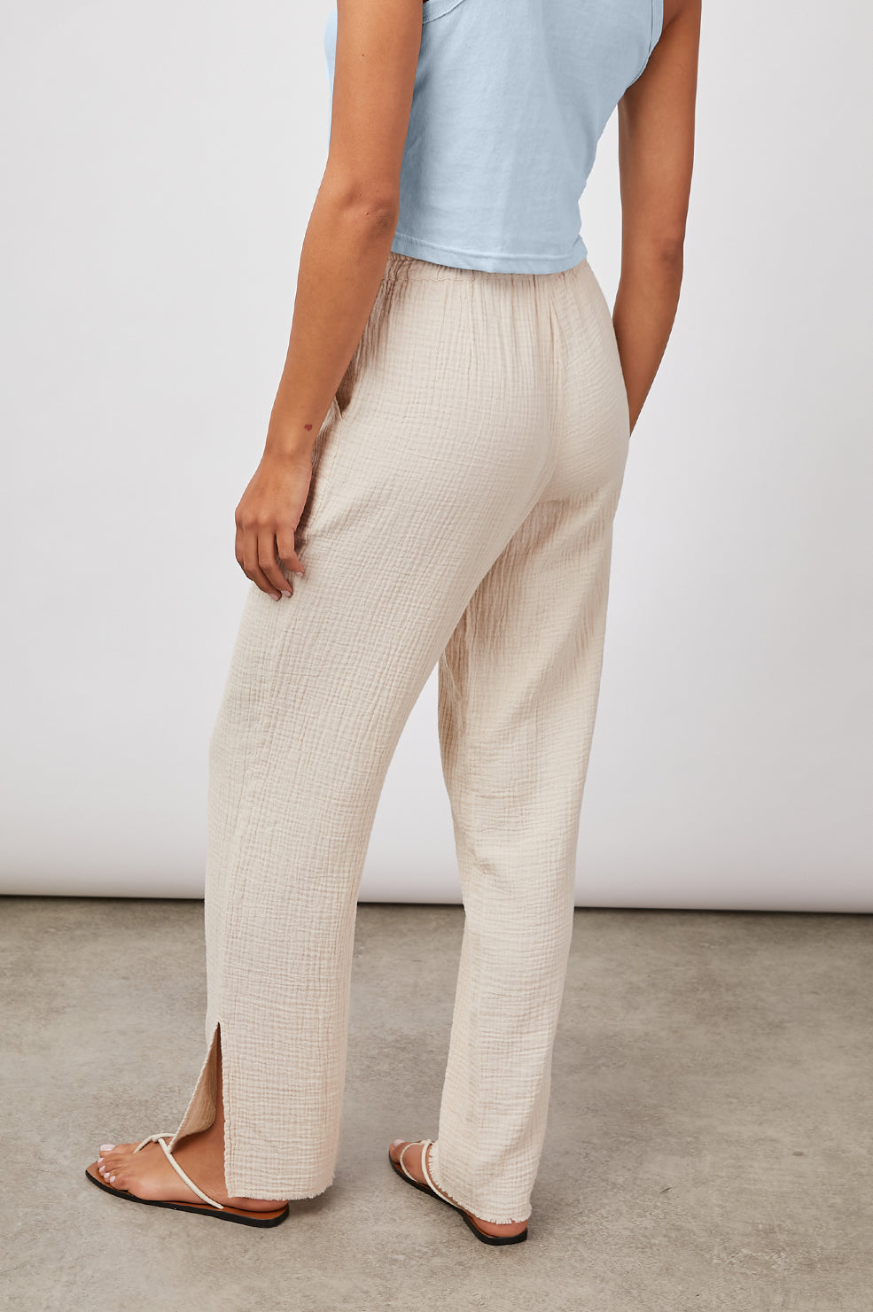 Leon Boy Pant in Stone
