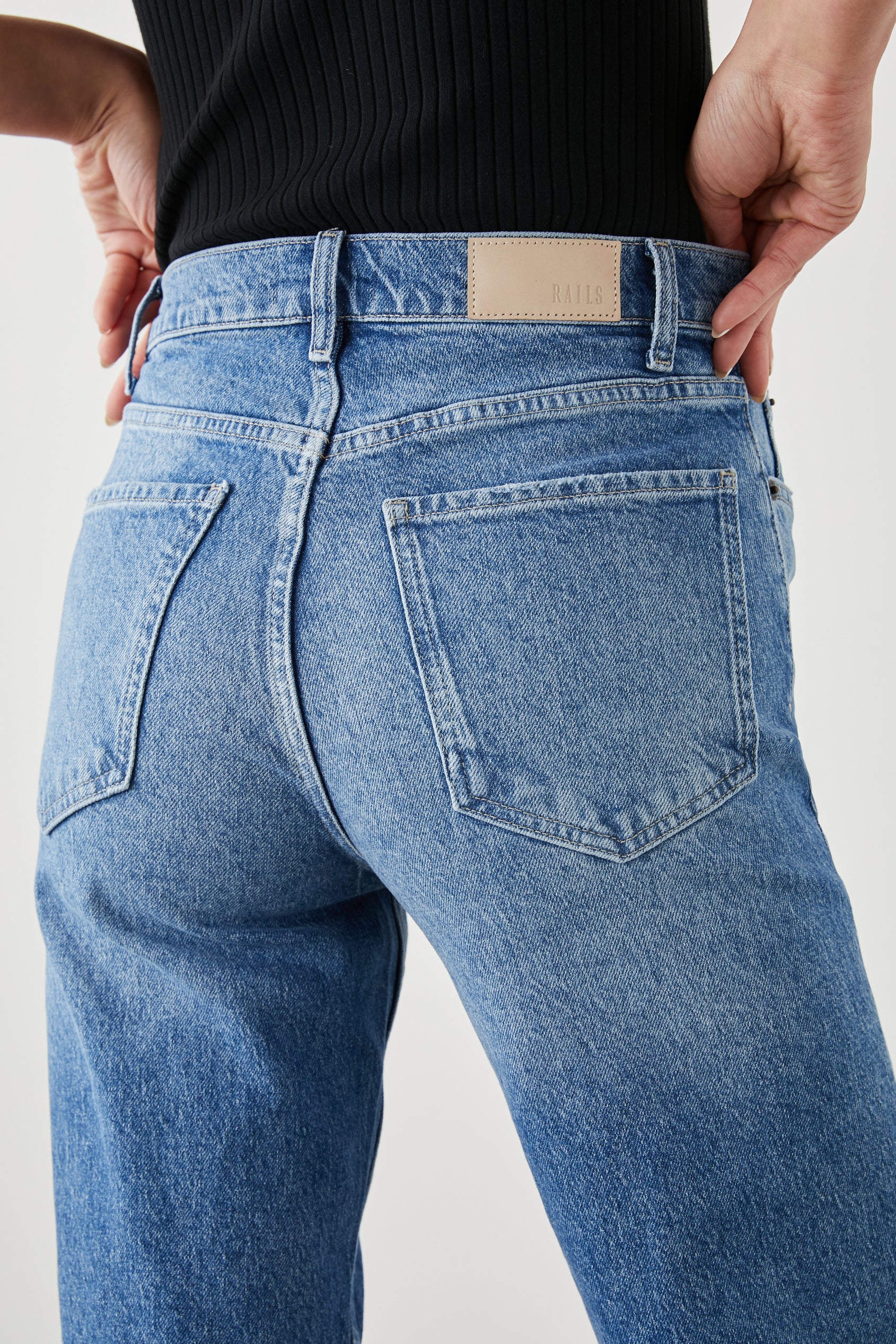 TOPANGA DELPHINIUM STRAIGHT JEAN - BACK DETAIL
